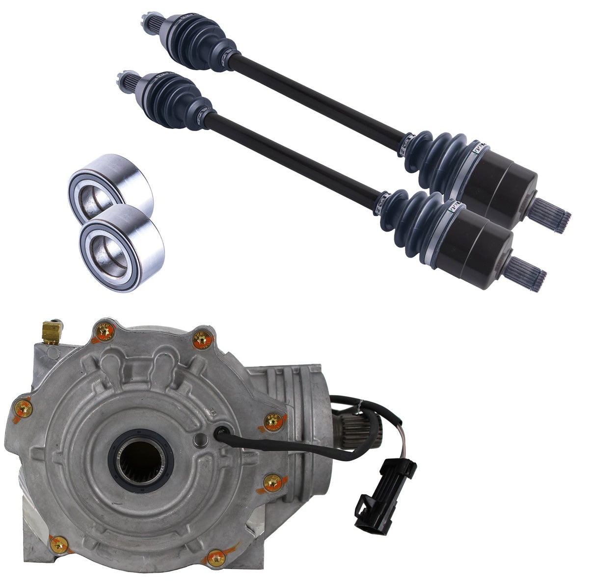 Polaris Ranger Front Differential Axles & Wheel Bearing Bundle | 4XPRO - product view 1