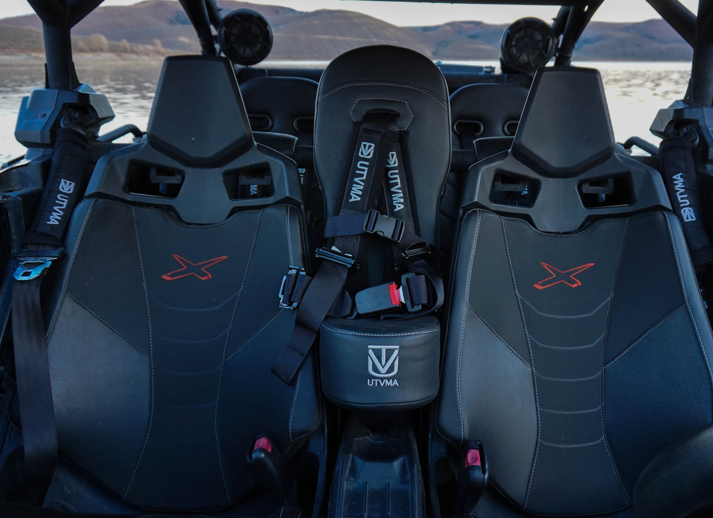 Photo of Maverick X3 Max Bump Seat (2017-2025) by UTV Mountain Accessories - Premium Bump Seats for UTVs / Side by Sides