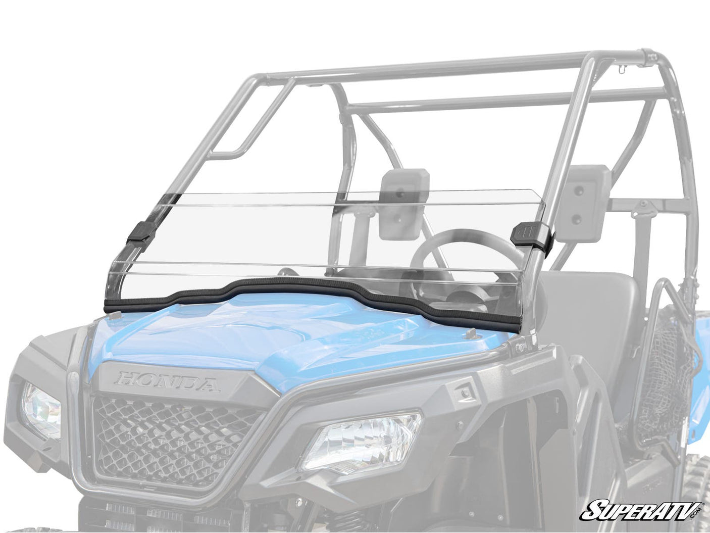 Photo of SuperATV Honda Pioneer 500 Half Windshield by SuperATV - Premium Windshields for UTVs / Side by Sides