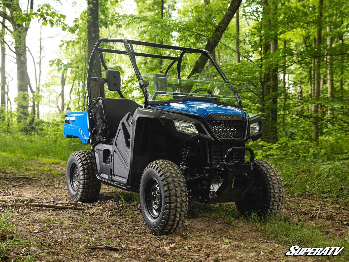 Photo of SuperATV Honda Pioneer 500 Half Windshield by SuperATV - Premium Windshields for UTVs / Side by Sides