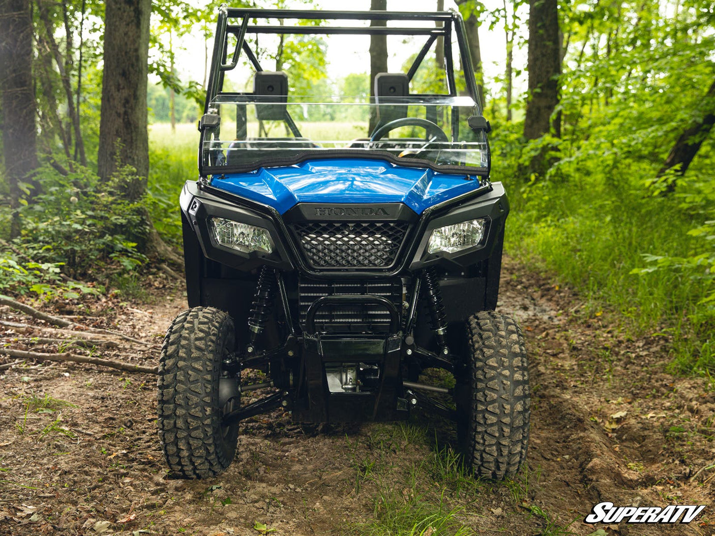 Photo of SuperATV Honda Pioneer 500 Half Windshield by SuperATV - Premium Windshields for UTVs / Side by Sides