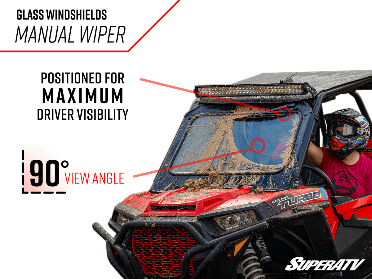 Photo of SuperATV Honda Talon 1000 Glass Windshield by SuperATV - Premium Windshields for UTVs / Side by Sides