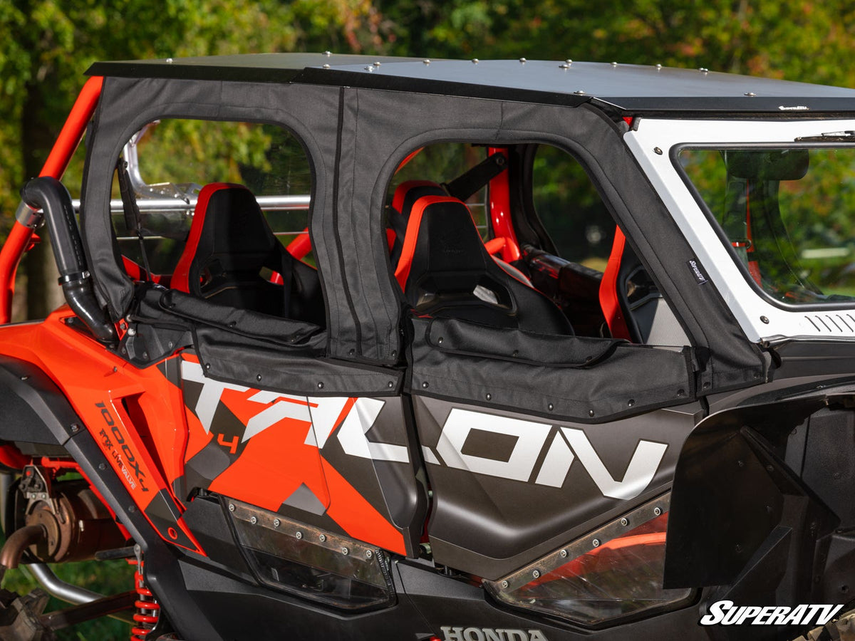 Photo of SuperATV Honda Talon 1000X-4 Primal Soft Cab Enclosure Upper Doors by SuperATV - Premium Doors for UTVs / Side by Sides