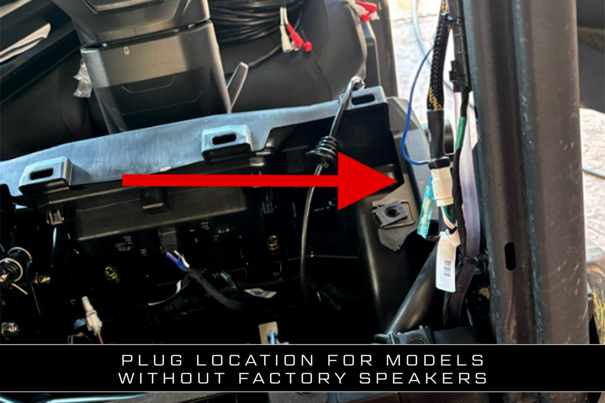 Can-Am® Defender HD11 BRP GO! Front & Rear RCA Output Harness + Remote | UTVS-DEF2-GO-RCA-OUT