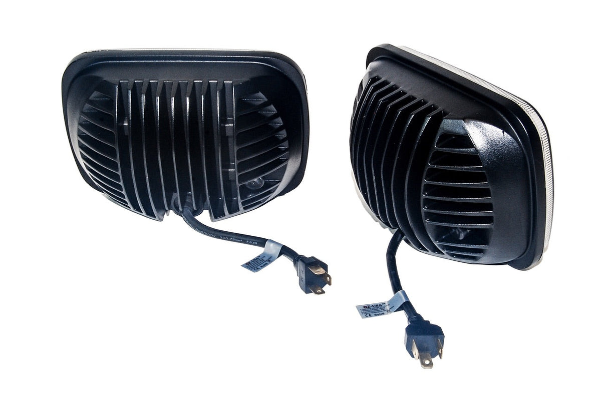 Photo of Rectangle Hi & Low Beam Headlight Replacement by GGLighting - Premium Head Lights for UTVs / Side by Sides