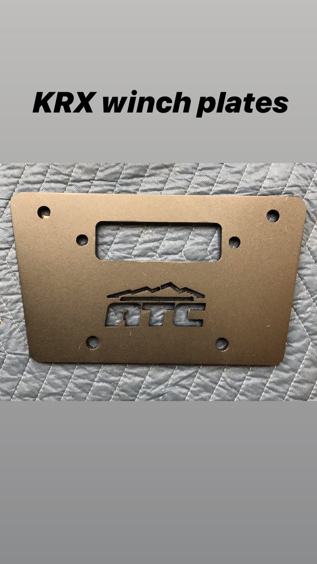 Photo of KRX Winch Plate by All Terrain Concepts - Premium SXS for UTVs / Side by Sides