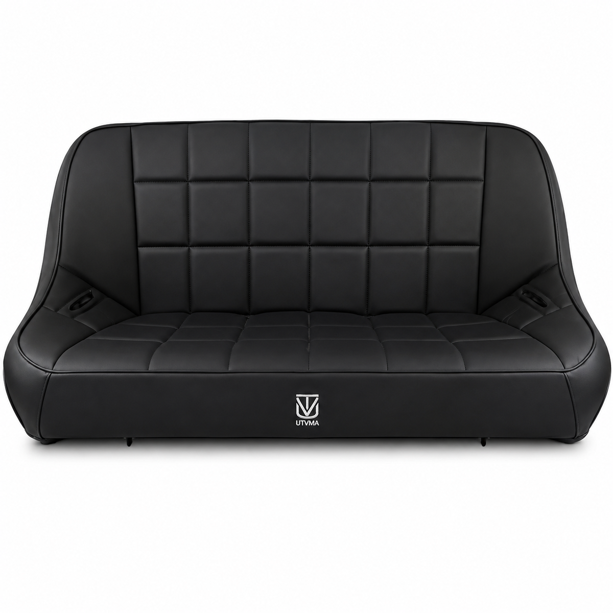 48-inch black Baja UTV bench seat shown from the front