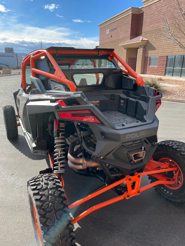 Photo of Polaris RZR Pro R Rear Windshield for Rockford Fosgate System (2022+) by Dirt Warrior Accessories - Premium Windshields for UTVs / Side by Sides