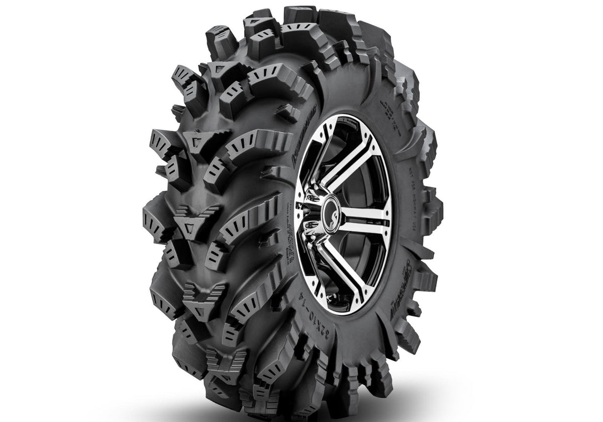Intimidator Tires 30x10x14 on 14in. Bandit H-Series Machined Finish Wheels 4/156 Pattern