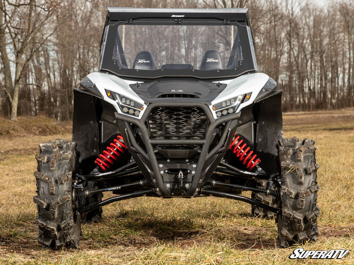 Photo of SuperATV Kawasaki Teryx KRX 1000 MaxDrive Power Flip Windshield by SuperATV - Premium Windshields for UTVs / Side by Sides