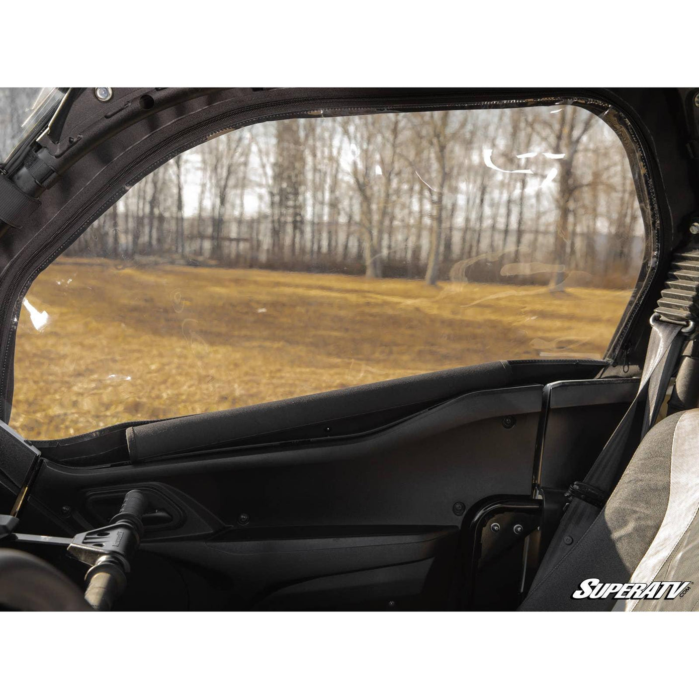 Photo of Kawasaki KRX Primal Soft Cab Enclosure Upper Doors by SuperATV - Premium Cab Enclosures for UTVs / Side by Sides