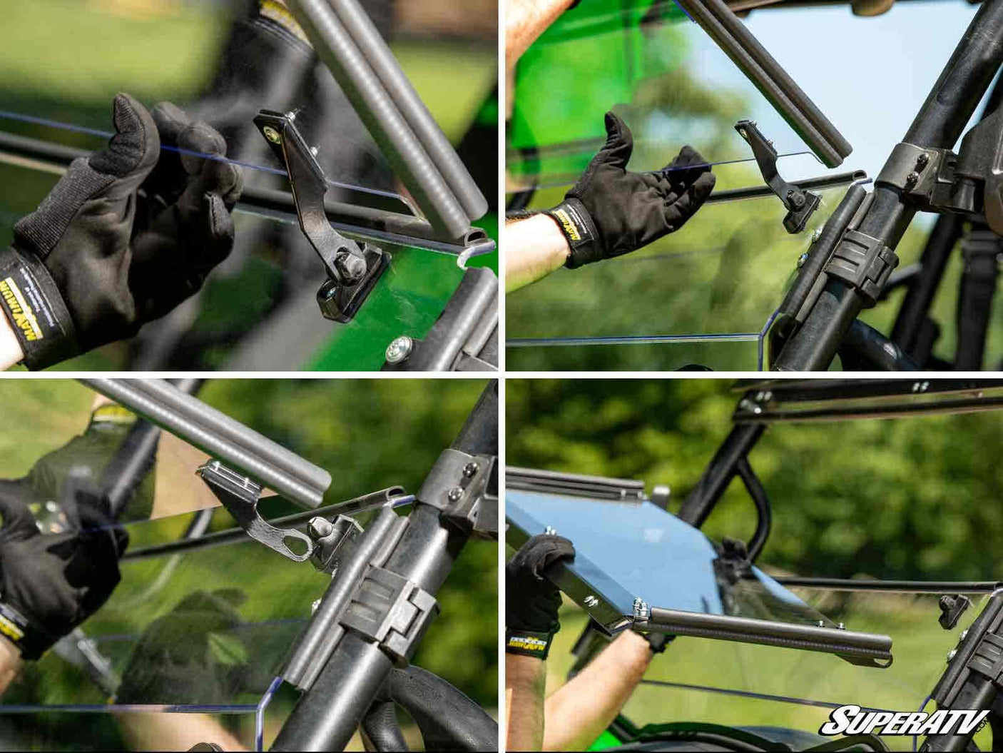 Photo of SuperATV Honda Pioneer 1000 Scratch-Resistant 3-in-1 Windshield by SuperATV - Premium Windshields for UTVs / Side by Sides