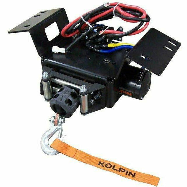 Photo of Kolpin Honda Pioneer 700 Quick Mount Winch 3500 lb Synthetic Rope by Kolpin - Premium Winches & Winch Mounts for UTVs / Side by Sides