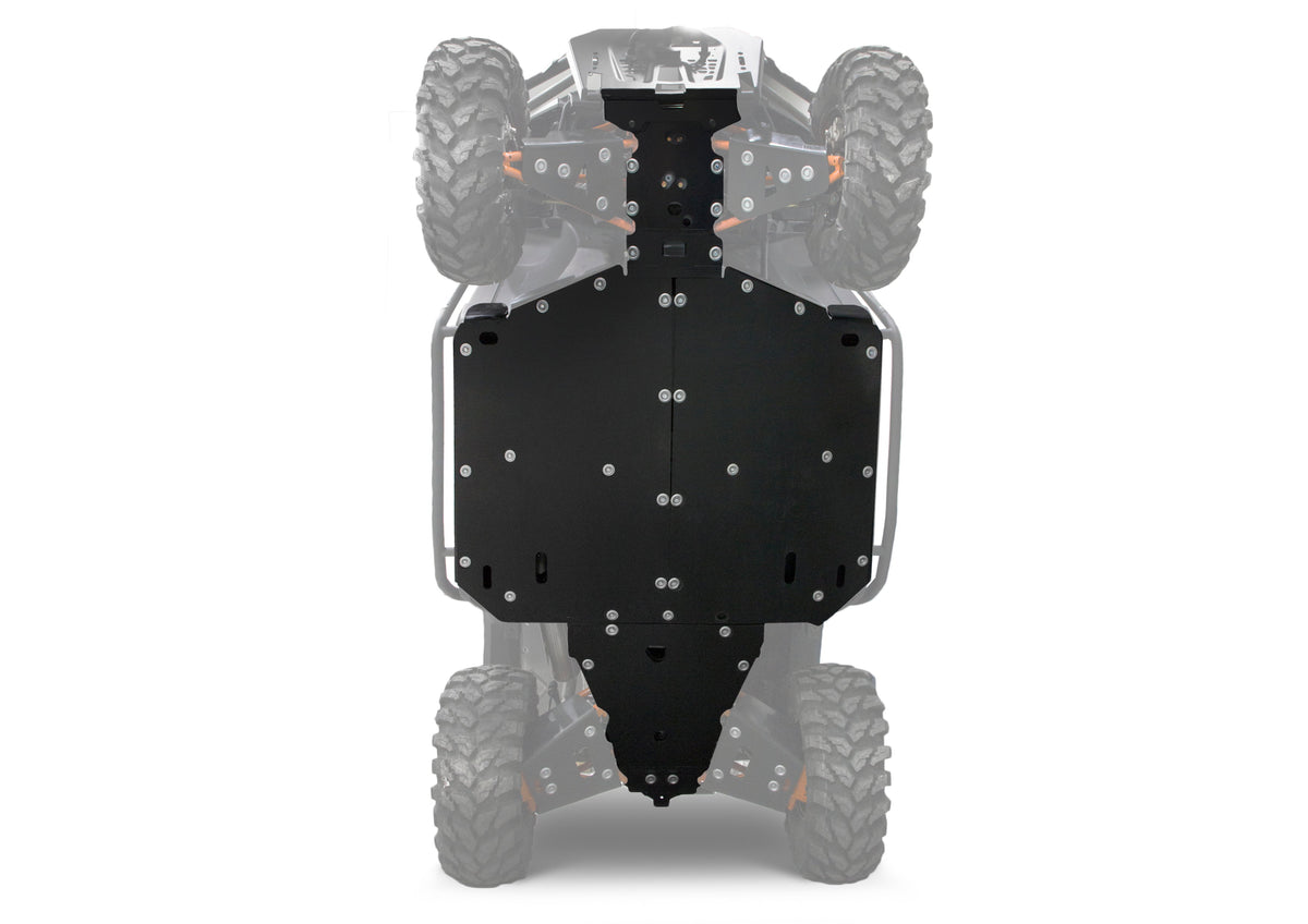 Photo of Polaris Ranger 1000 / 1000 XP Plastic Central Skid Plate by Rival Powersports USA - Premium Central Skid Plate Plastic for UTVs / Side by Sides