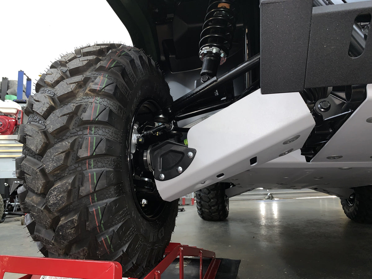 Photo of Kawasaki Mule PRO-MX / EPS / EPS LE Front A Arm Guards by Rival Powersports USA - Premium Alloy Front A Arm Guards for UTVs / Side by Sides