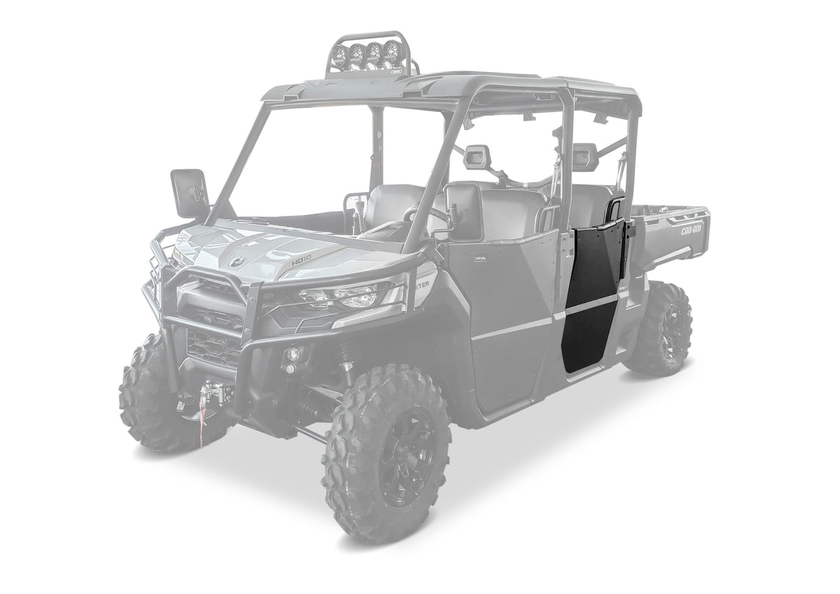 Photo of Can-Am Defender HD5/HD7/HD8/HD9/HD10 Max Rear Half Doors by Rival Powersports USA - Premium Half Doors for UTVs / Side by Sides