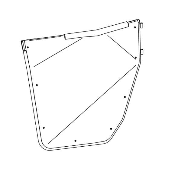 Photo of 2444.7450.1 Alloy Door Skin (LEFT) by Rival Powersports USA - Premium for UTVs / Side by Sides