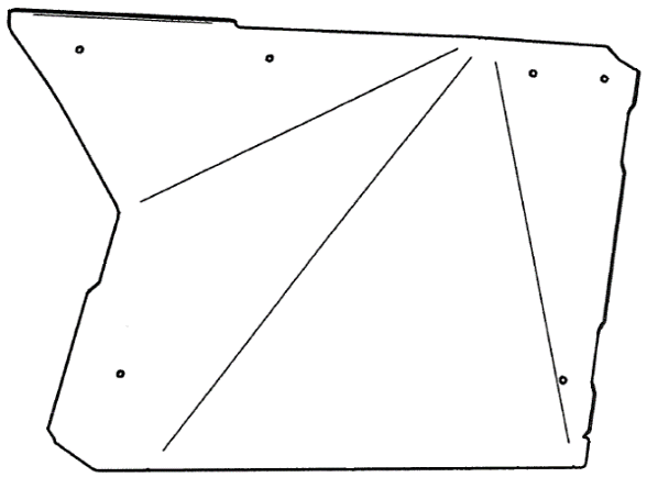 Photo of 2444.6863.1 Alloy Door Skin (RIGHT) by Rival Powersports USA - Premium for UTVs / Side by Sides