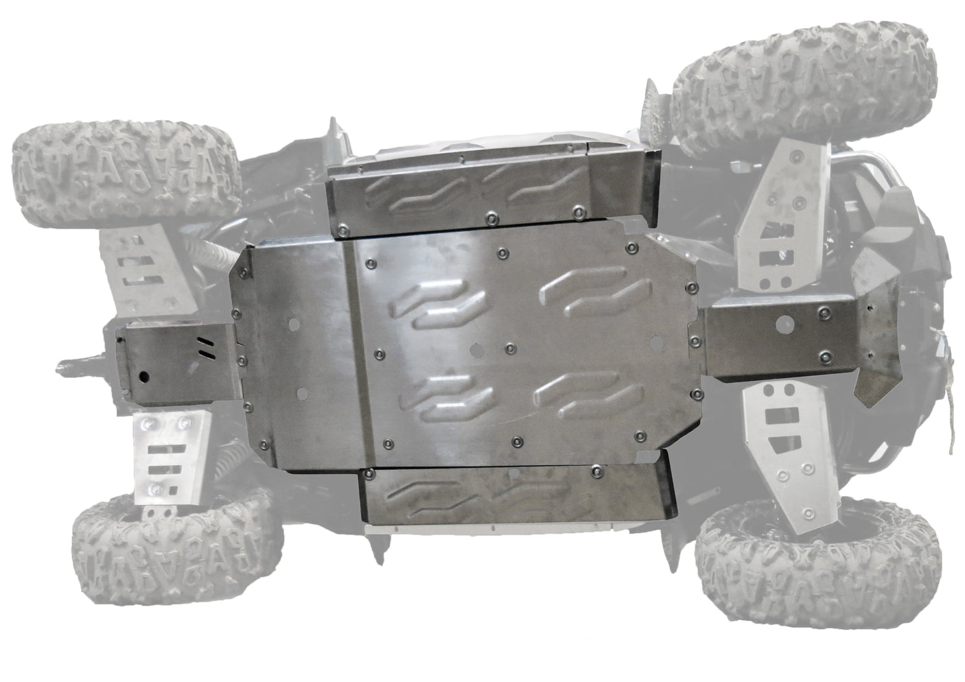 Photo of CF Moto Z Force 800 EX / 1000 Alloy Central Skid Plate by Rival Powersports USA - Premium Central Skid Plate Alloy for UTVs / Side by Sides