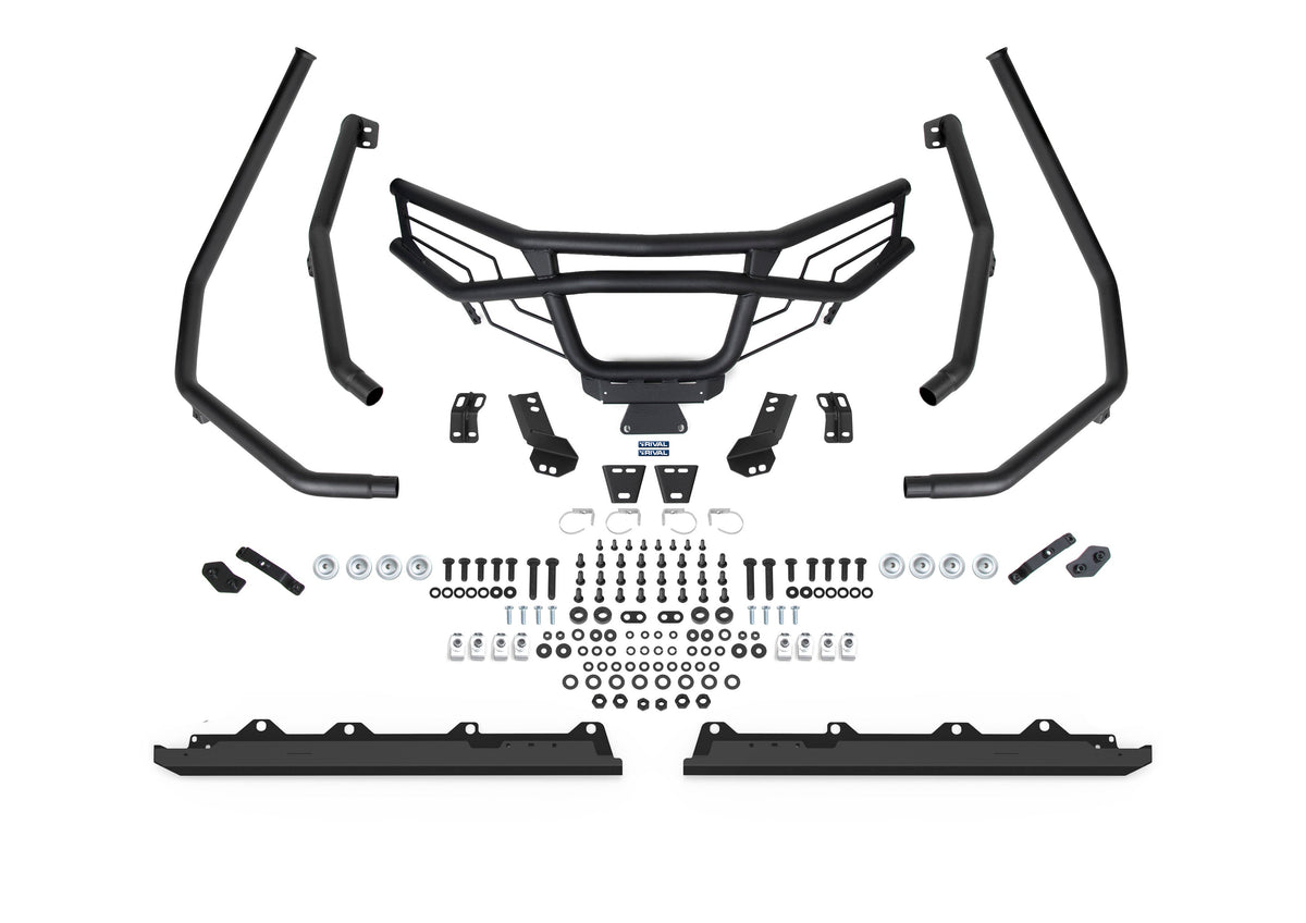 Photo of R Max 2-Seater Front Bumper Kit with Fender Guard and Rock Sliders by Rival Powersports USA - Premium Front Bumper Kit for UTVs / Side by Sides