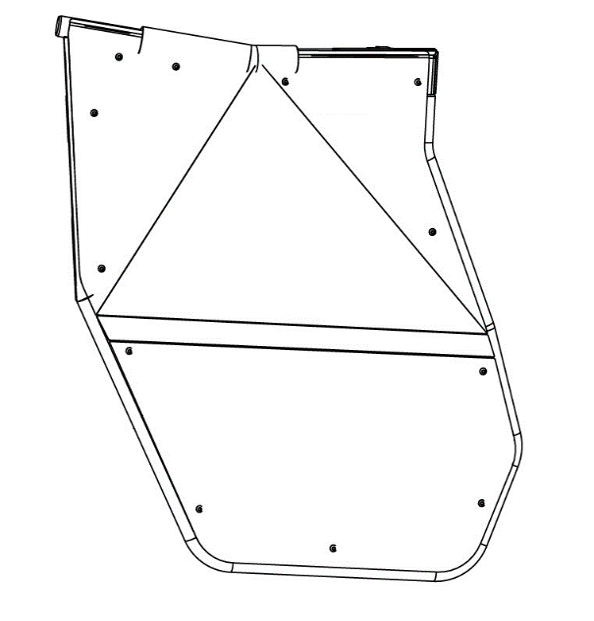 Photo of 2444.7276.1 Alloy Door Skin (RIGHT) by Rival Powersports USA - Premium for UTVs / Side by Sides