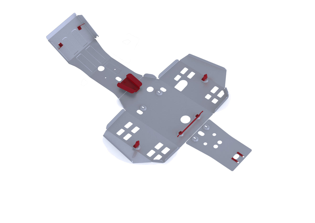 Photo of Honda TRX680 Rincon 4x4 IRS Auto Alloy Central Skid Plate by Rival Powersports USA - Premium Central Skid Plate Alloy for UTVs / Side by Sides
