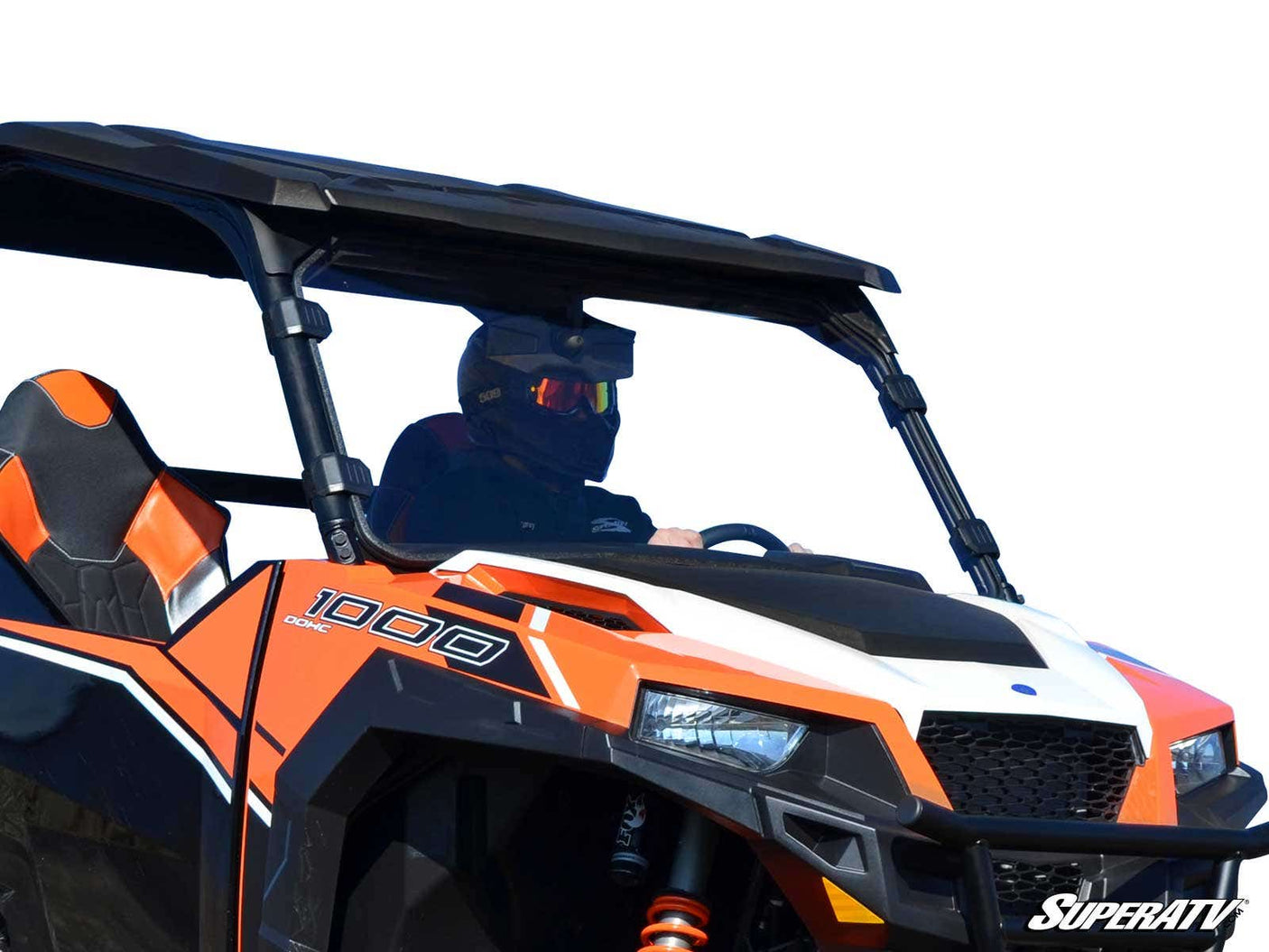 Photo of SuperATV Polaris General XP 1000 Full Windshield by SuperATV - Premium Windshields for UTVs / Side by Sides