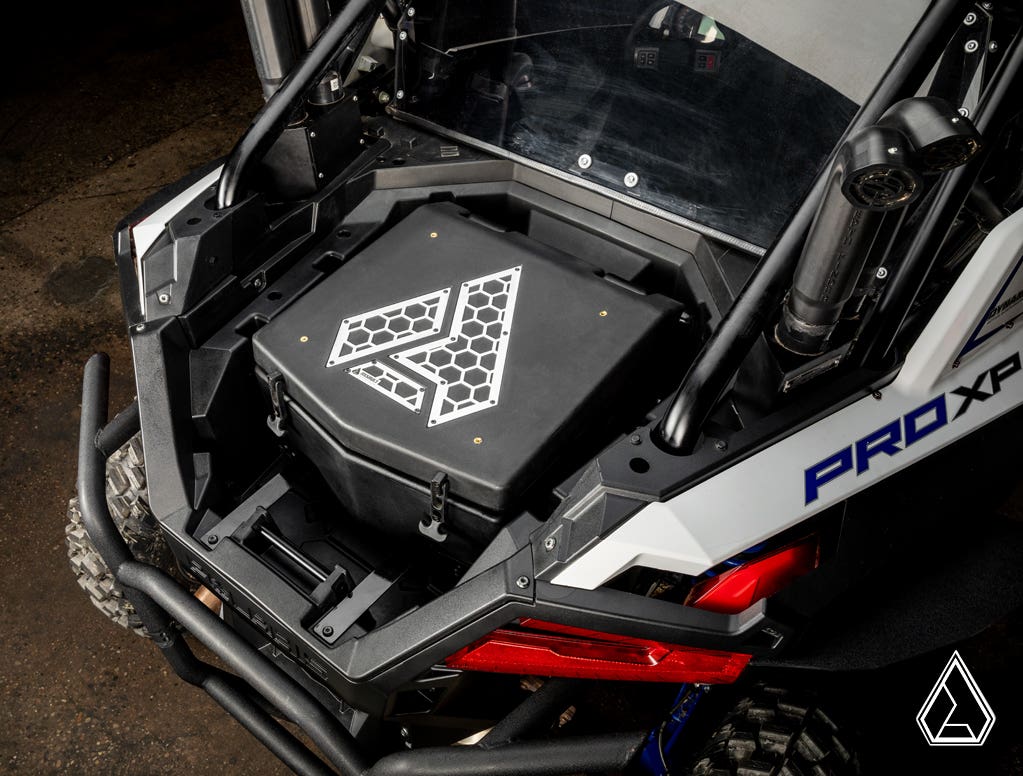 Photo of SuperATV Assault Industries Cooler/Cargo Box for Polaris RZR Turbo R by SuperATV - Premium Storage for UTVs / Side by Sides