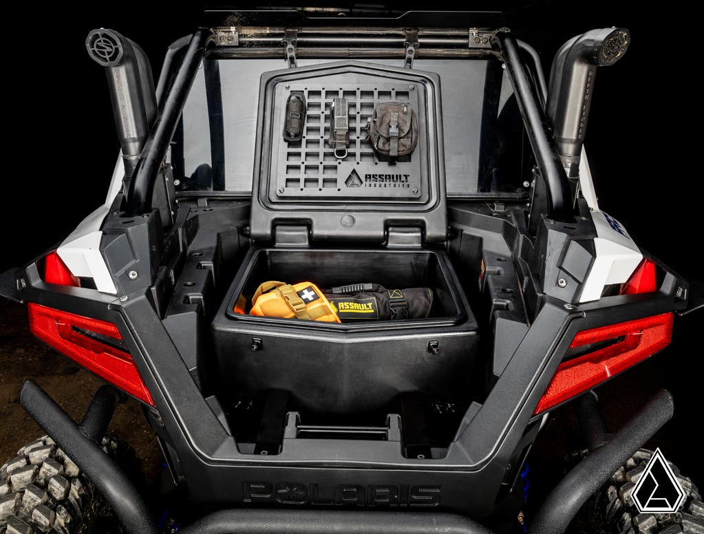Photo of SuperATV Assault Industries Cooler/Cargo Box for Polaris RZR Turbo R by SuperATV - Premium Storage for UTVs / Side by Sides