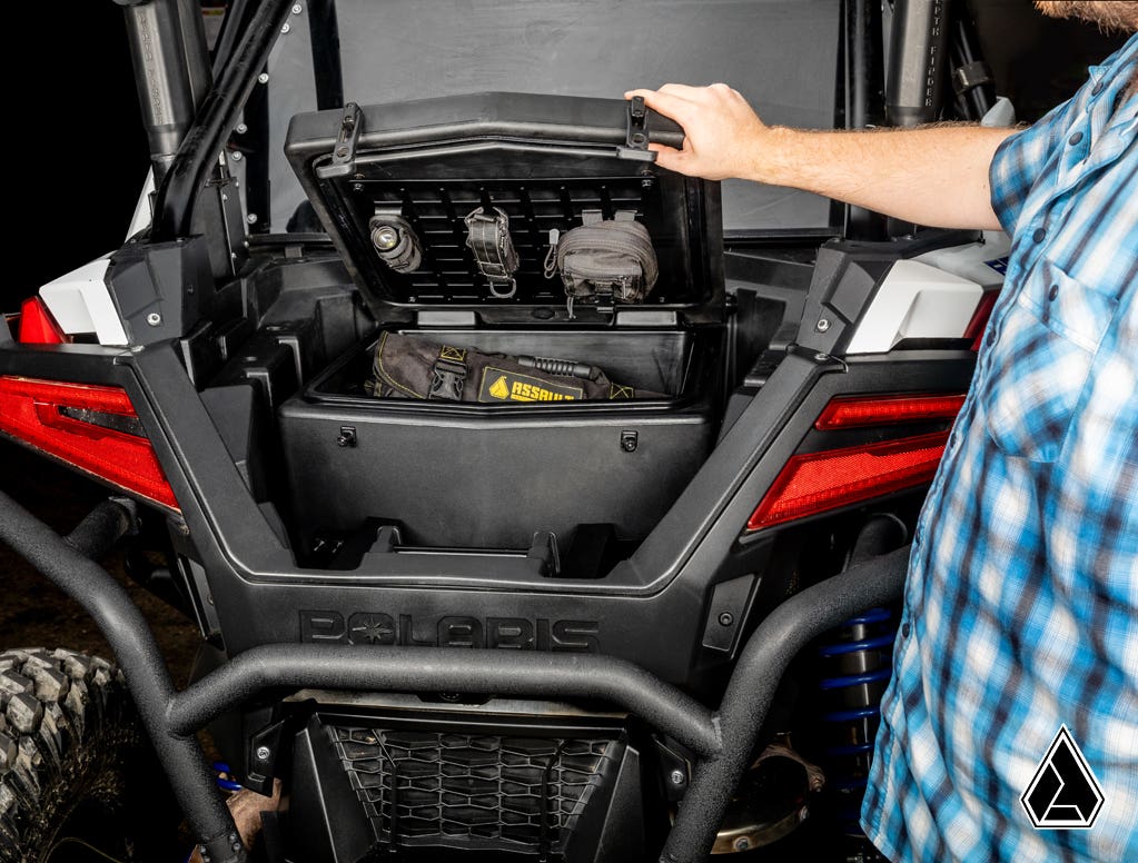 Photo of SuperATV Assault Industries Cooler/Cargo Box for Polaris RZR Turbo R by SuperATV - Premium Storage for UTVs / Side by Sides