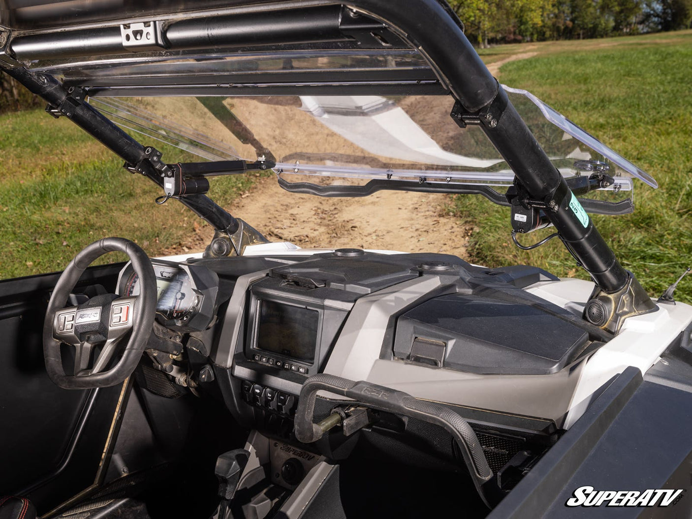 Photo of SuperATV Polaris RZR Pro XP MaxDrive Power Flip Windshield by SuperATV - Premium Windshields for UTVs / Side by Sides