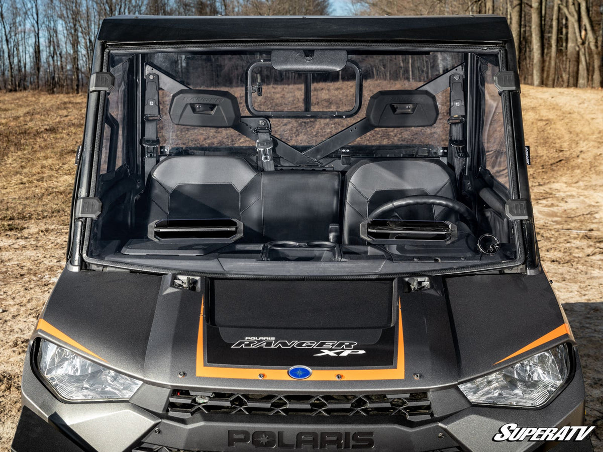 Photo of SuperATV Polaris Ranger XP Kinetic Vented Full Windshield by SuperATV - Premium Windshields for UTVs / Side by Sides