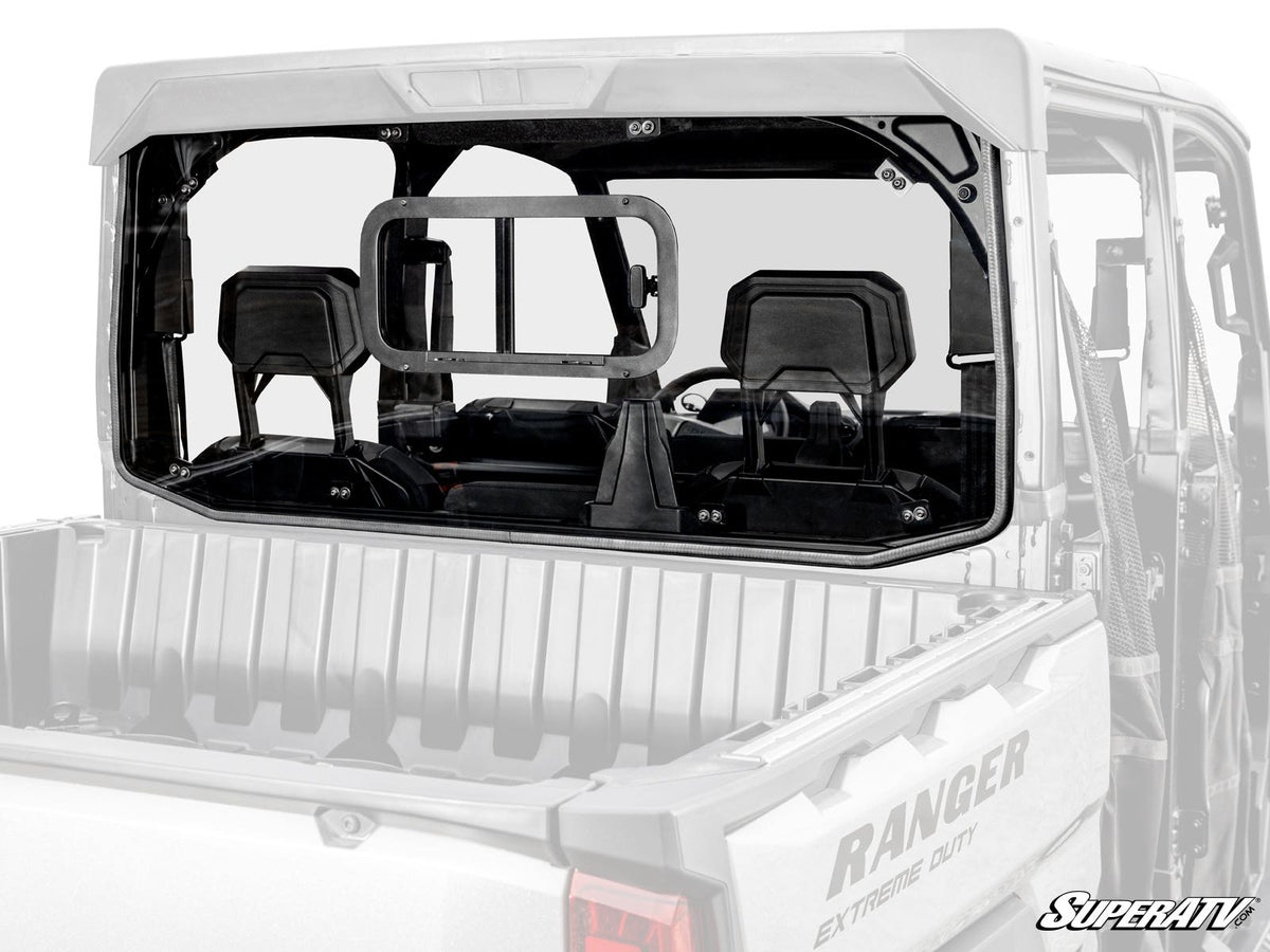 Photo of SuperATV Polaris Ranger XD 1500 Sliding Rear Windshield by SuperATV - Premium Windshields for UTVs / Side by Sides