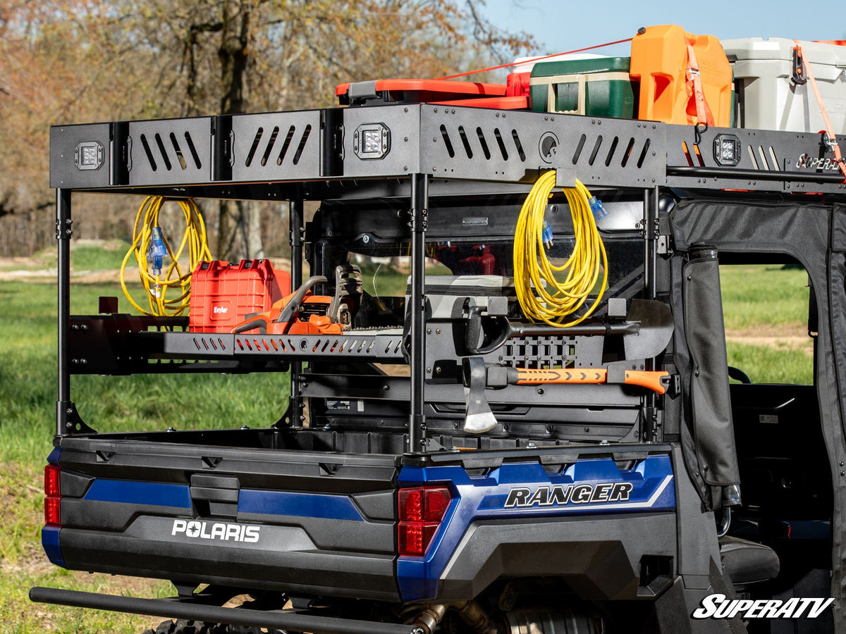 Photo of SuperATV Polaris Ranger XP 900 Outfitter Bed Rack by SuperATV - Premium Storage for UTVs / Side by Sides