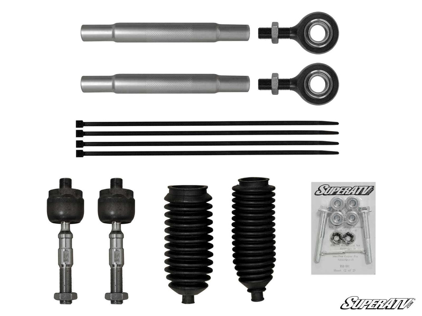 Photo of SuperATV Polaris Ranger Midsize Heavy Duty Tie Rod Kit by SuperATV - Premium Tie Rods for UTVs / Side by Sides