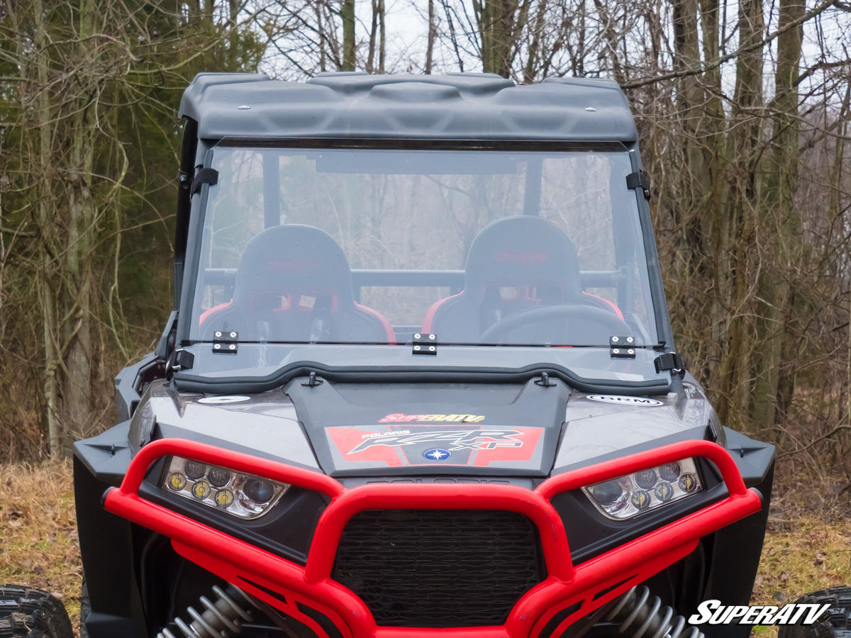 Photo of SuperATV Polaris RZR S 1000 Scratch Resistant Flip Down Windshield by SuperATV - Premium Windshields for UTVs / Side by Sides