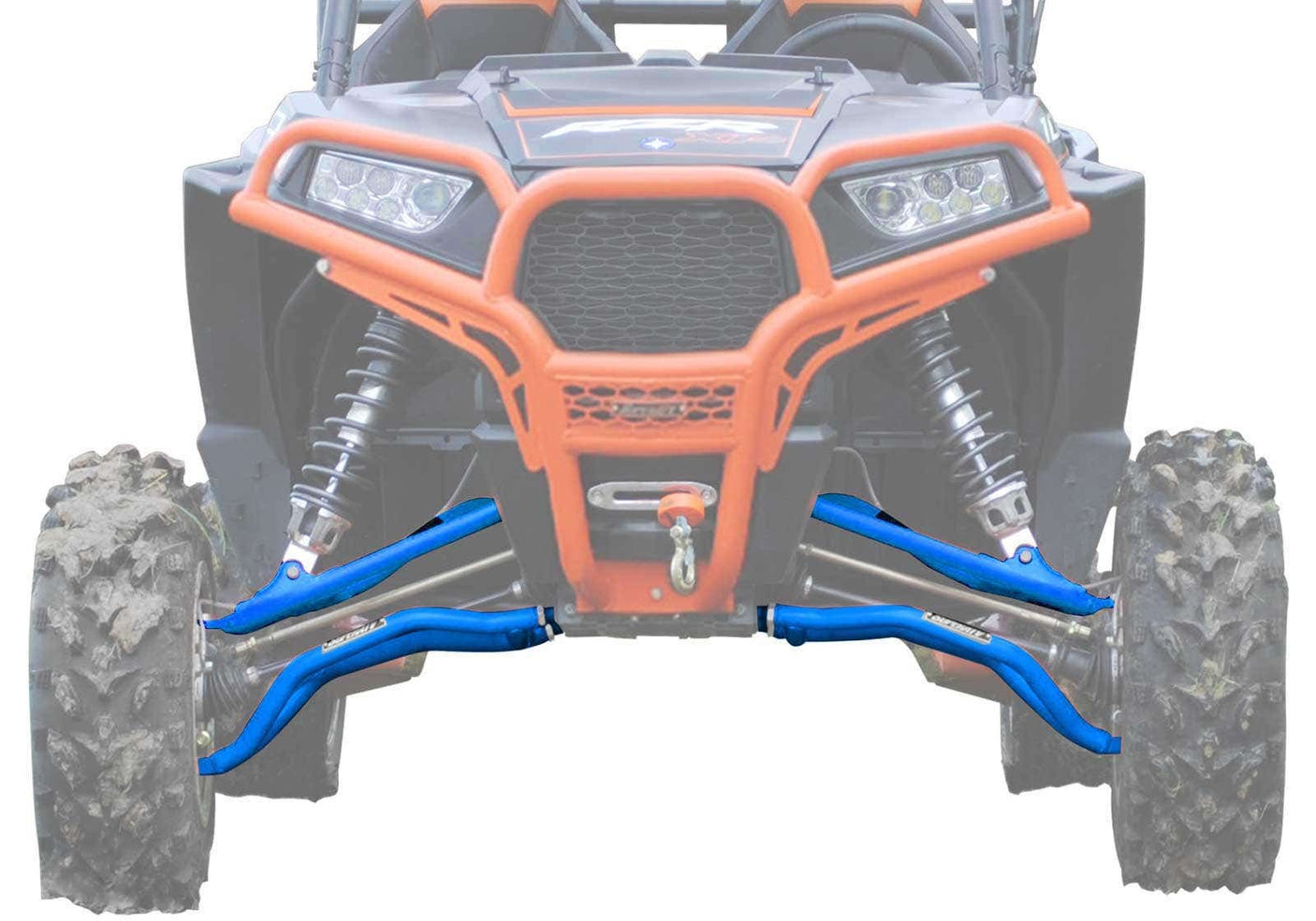Polaris RZR 1000 High Clearance A-Arms - Upper & Lower - Pre-Installed Bushings and Ball Joints