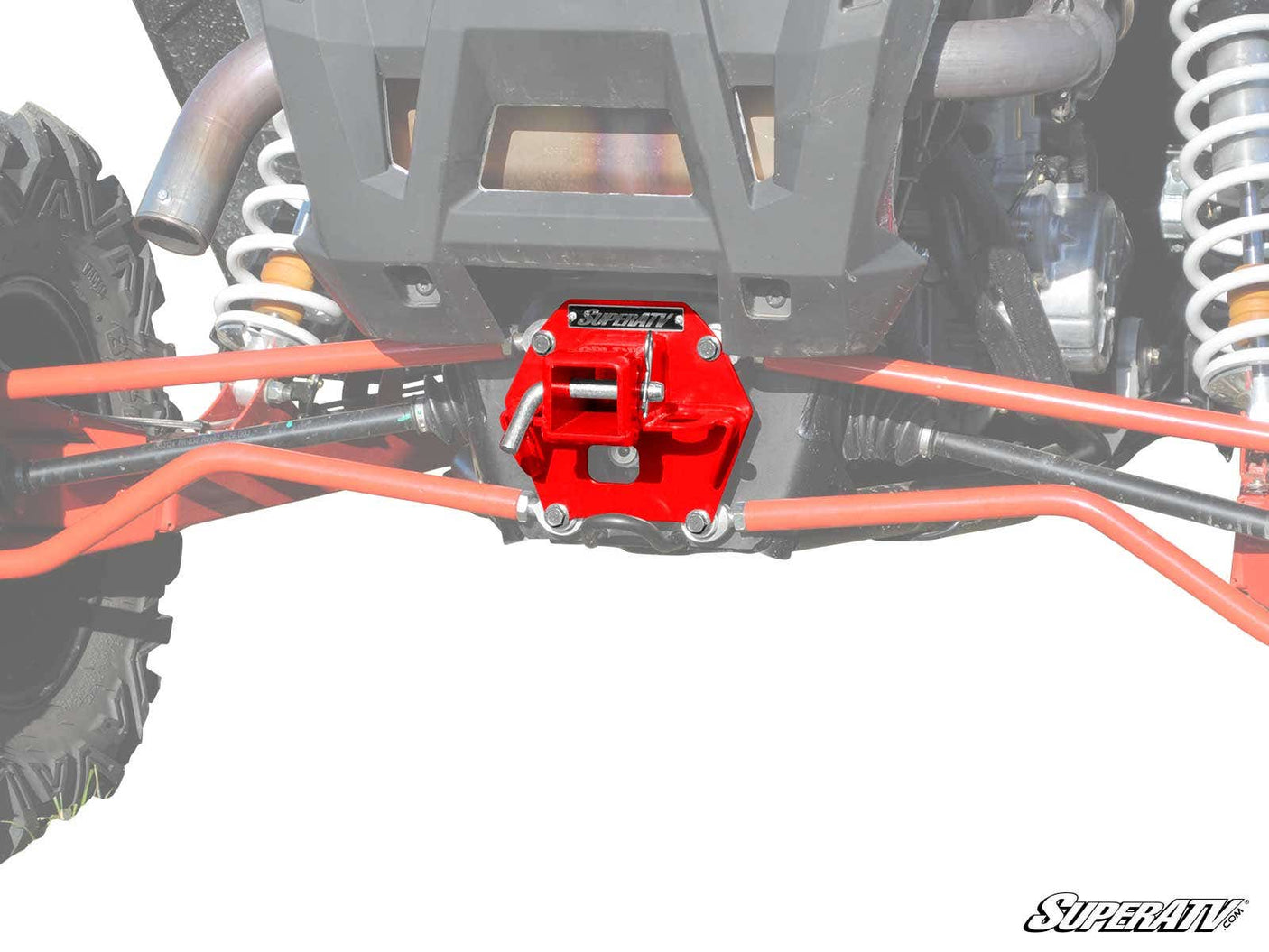 Photo of SuperATV Polaris RZR XP Turbo Rear Receiver Hitch by SuperATV - Premium Receivers & Hitches for UTVs / Side by Sides