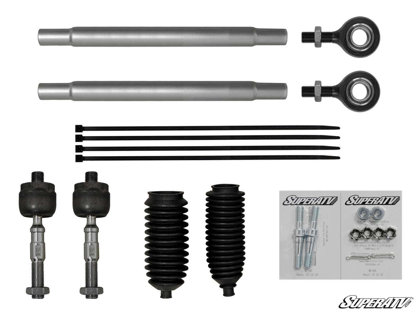 Photo of SuperATV Polaris General Heavy Duty Tie Rod Kit by SuperATV - Premium Tie Rods for UTVs / Side by Sides