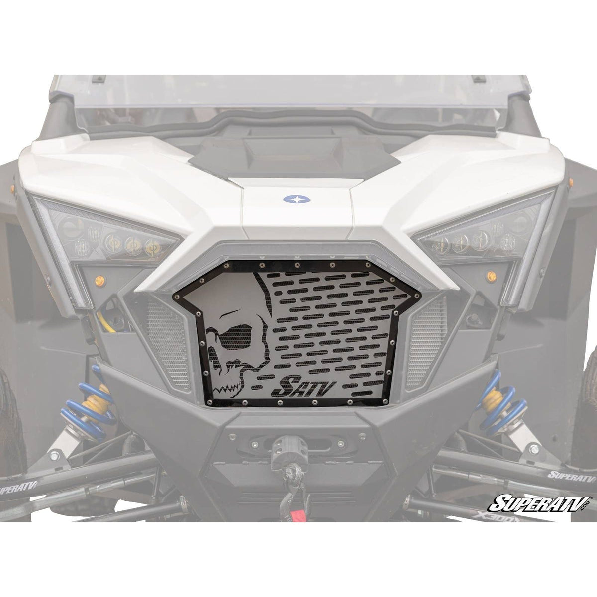 Photo of Polaris RZR Pro XP / Turbo R Skull Style Front Grille Insert by SuperATV - Premium Body for UTVs / Side by Sides