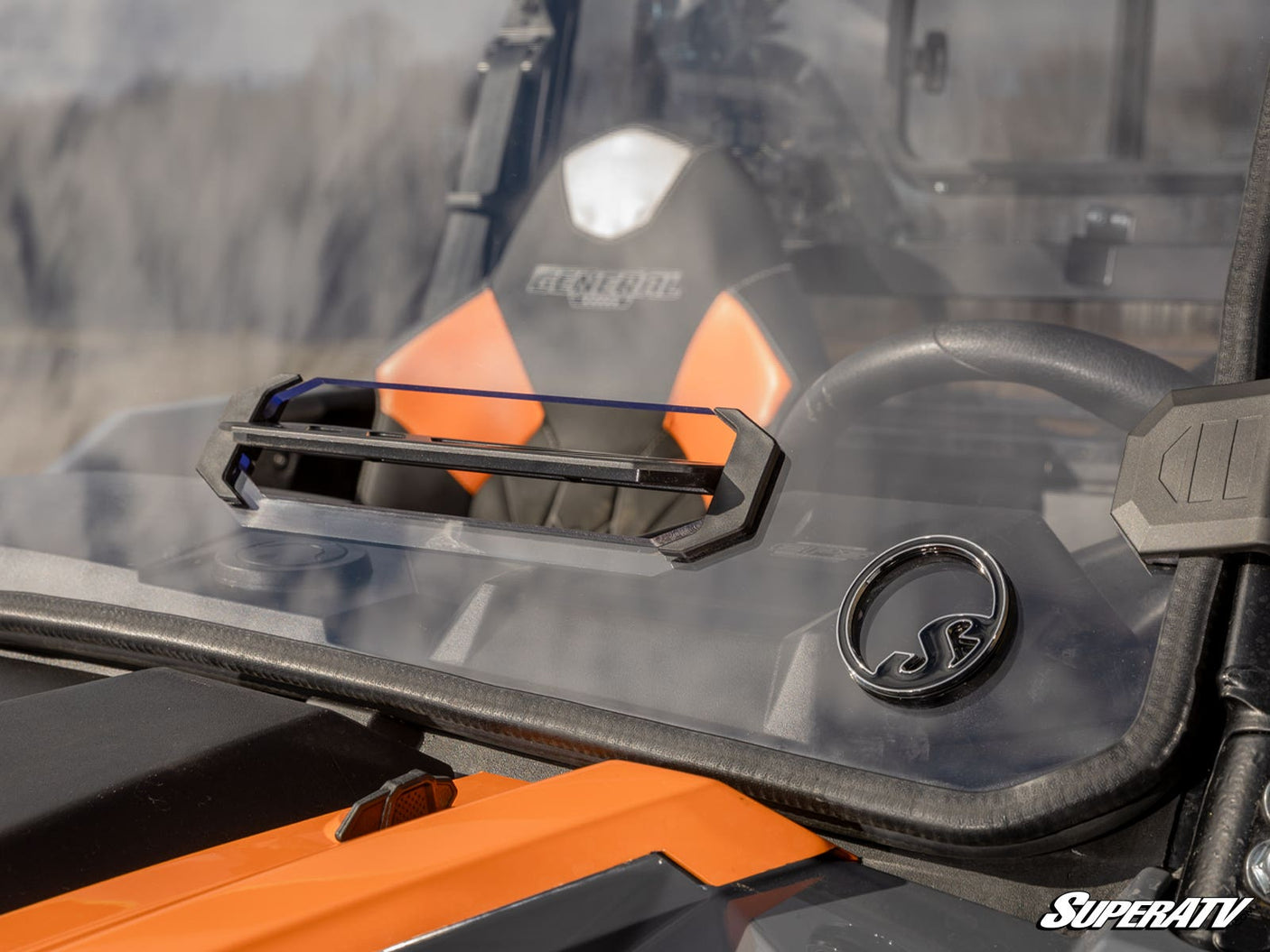 Photo of SuperATV Polaris General Scratch-Resistant Vented Full Windshield by SuperATV - Premium Windshields for UTVs / Side by Sides