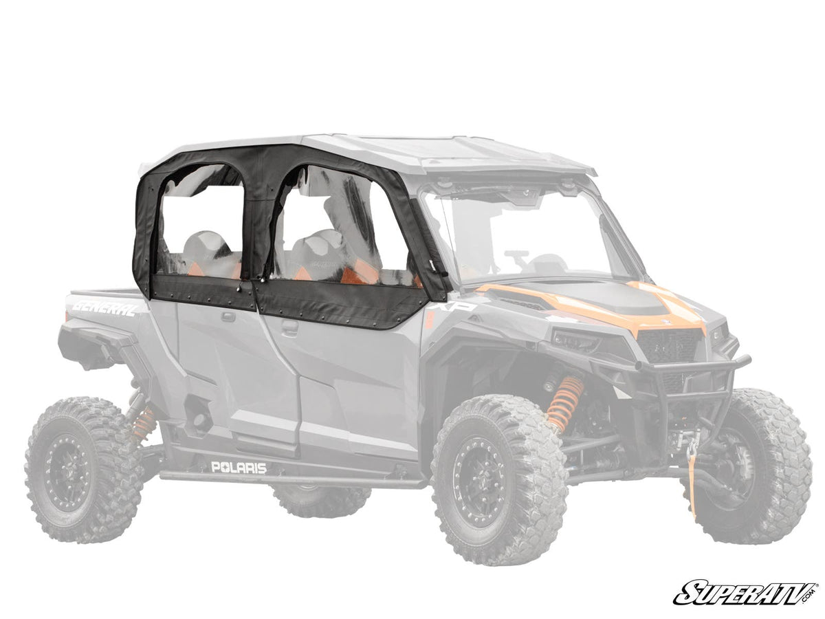Photo of SuperATV Polaris General XP 1000 Primal Soft Cab Enclosure Upper Doors by SuperATV - Premium Doors for UTVs / Side by Sides