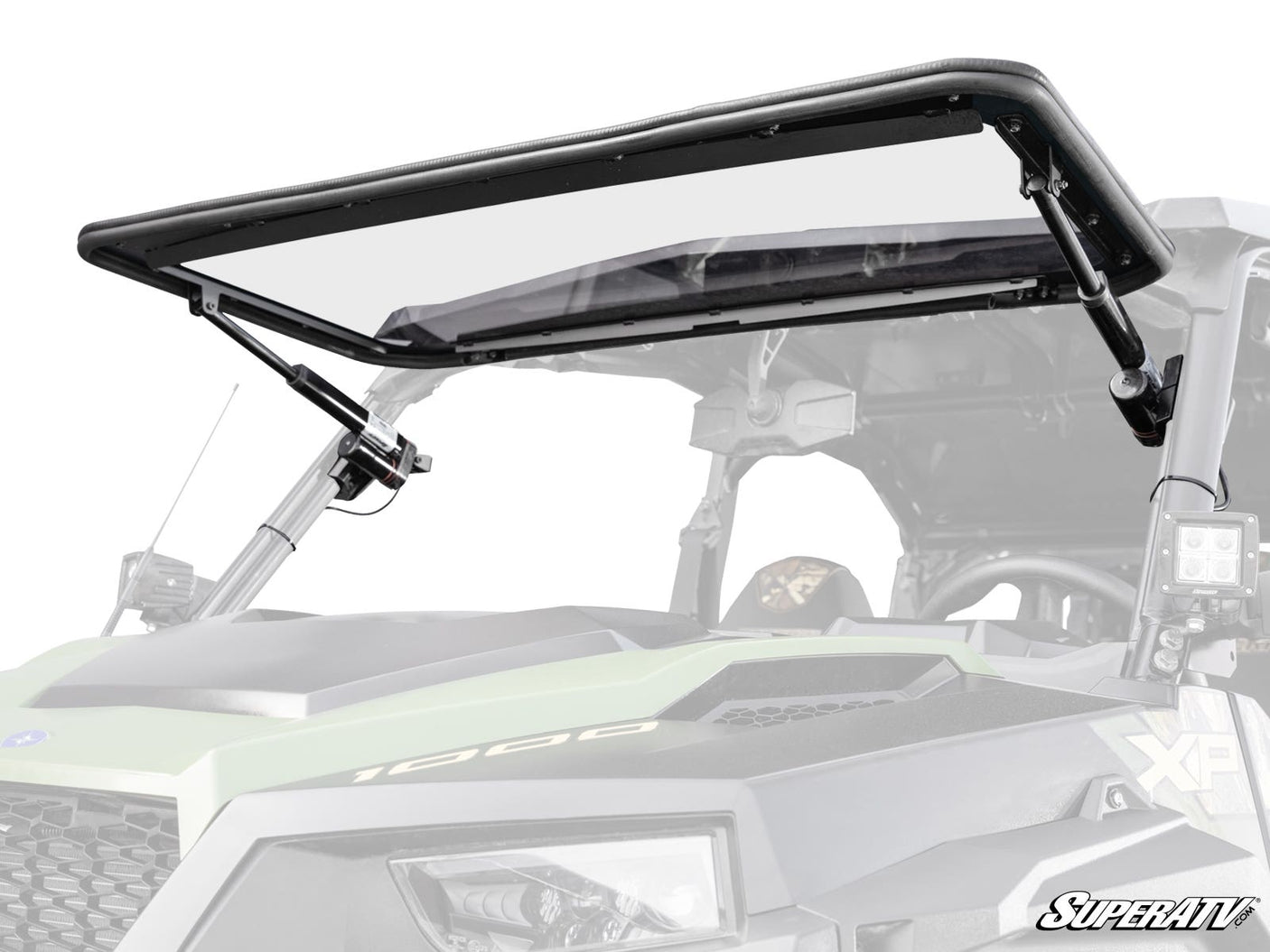 Photo of SuperATV Polaris General 1000 MaxDrive Power Flip Windshield by SuperATV - Premium Windshields for UTVs / Side by Sides