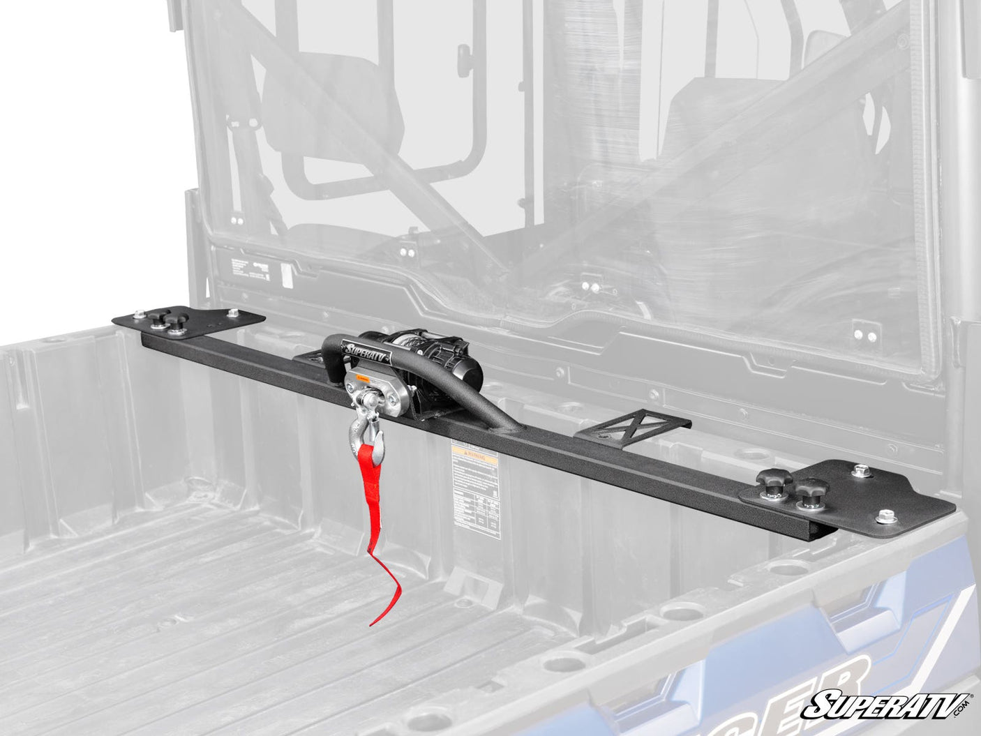 Photo of SuperATV Polaris Ranger XP Kinetic Bed Winch by SuperATV - Premium Winches & Winch Mounts for UTVs / Side by Sides