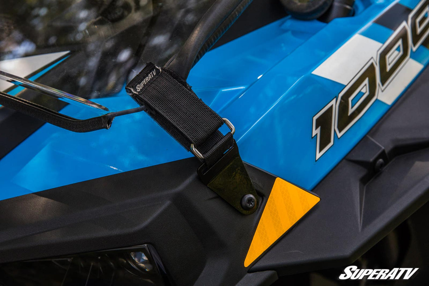 Polaris RZR XP 1000 Fold Down Windshield - Clear; Scratch Resistant - 2019+