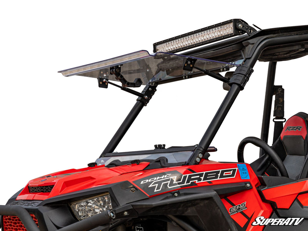 Photo of SuperATV Polaris RZR S 1000 Scratch Resistant Flip Windshield by SuperATV - Premium Windshields for UTVs / Side by Sides