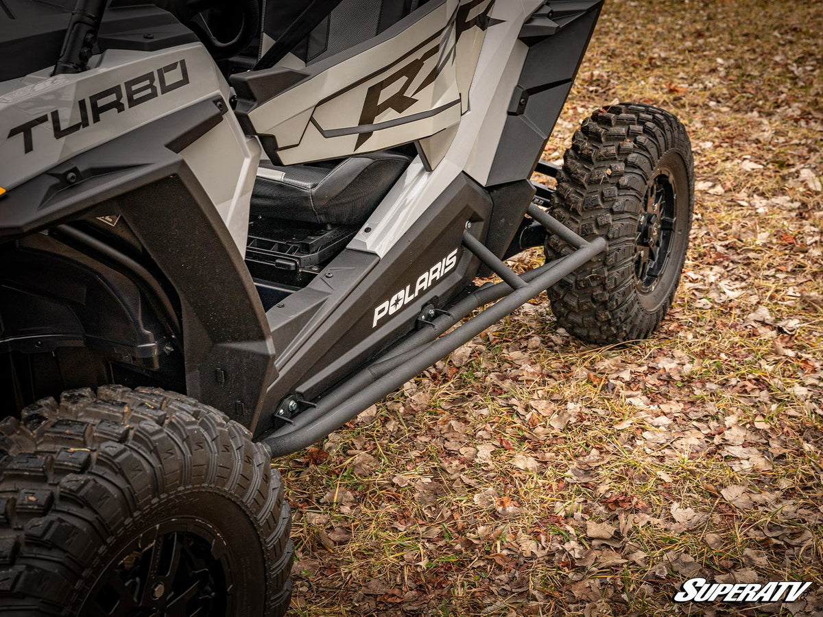Photo of Polaris RZR XP 1000 Tree Kickers - 1.5" Steel Tubing + Rock Sliding (2014-2023) by SuperATV - Premium Nerf Bars for UTVs / Side by Sides