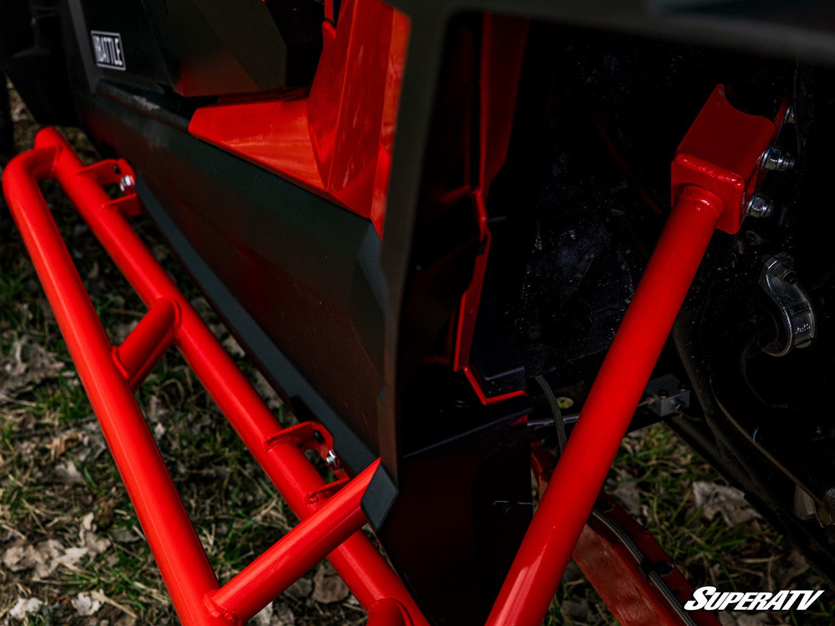 Photo of Polaris RZR XP 1000 Tree Kickers - 1.5" Steel Tubing + Rock Sliding (2014-2023) by SuperATV - Premium Nerf Bars for UTVs / Side by Sides