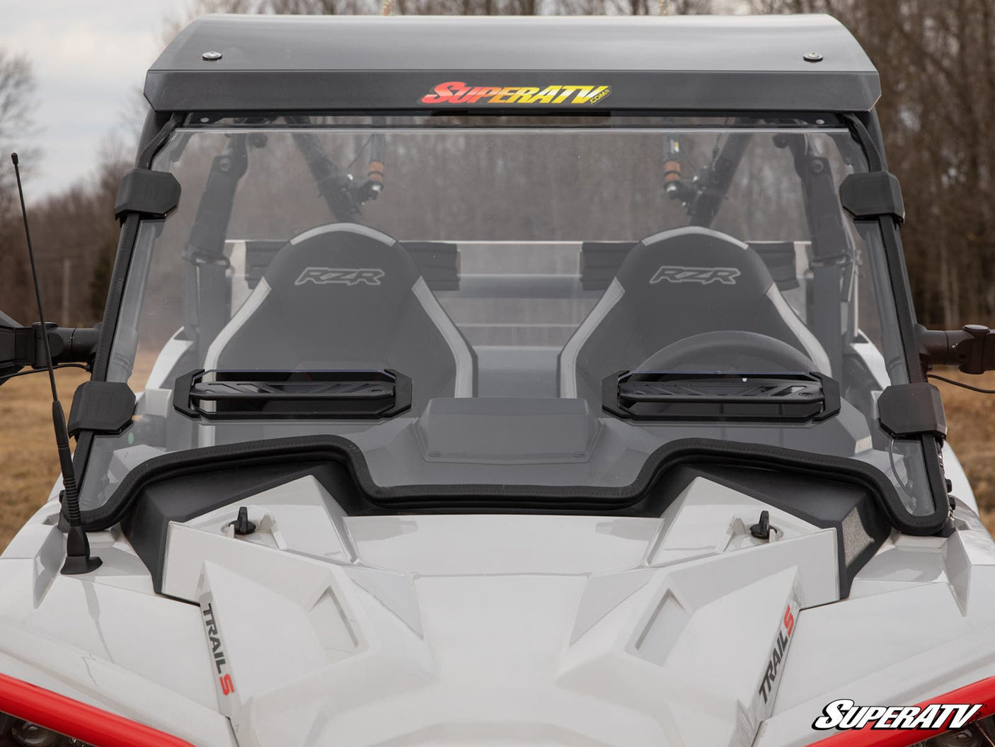Photo of SuperATV Polaris RZR Trail S 900 Vented Full Windshield by SuperATV - Premium Windshields for UTVs / Side by Sides