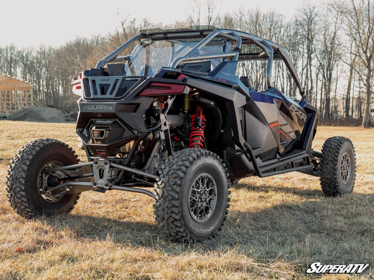 Photo of SuperATV Polaris RZR Turbo R 4 Rock Slider Nerf Bars by SuperATV - Premium Nerf Bars for UTVs / Side by Sides